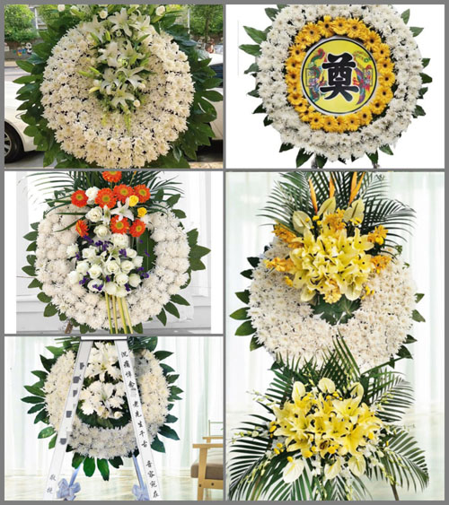 安徽宿州市萧县圣泉乡金黄庄村花圈速递